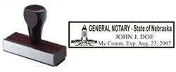 FNBR112NE - Nebraska Notary Rubber Stamp