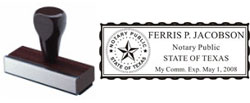 FNBR112TX - Texas Notary Rubber Stamp