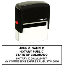 Colorado Notary Self-Inking Stamp (Max 30)