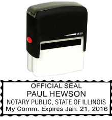 Illinois Notary Self-Inking Stamp (Max-30)