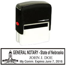 Nebraska Notary Self-Inking Stamp (Max 30)