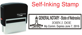 FNBS112NE - Nebraska Notary Self-Inking Stamp (Max 30)