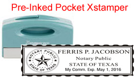 FNBN40TX - Texas Notary Pocket Stamp (N42)