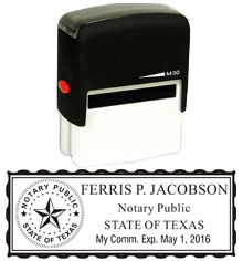 Texas Notary Self-Inking Stamp (Max 30)