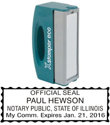 Illinois Notary Pocket Stamp (Xstamper)