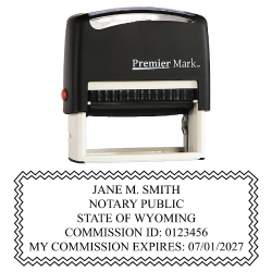 FNBS112WY - Wyoming Notary Self-Inking Stamp